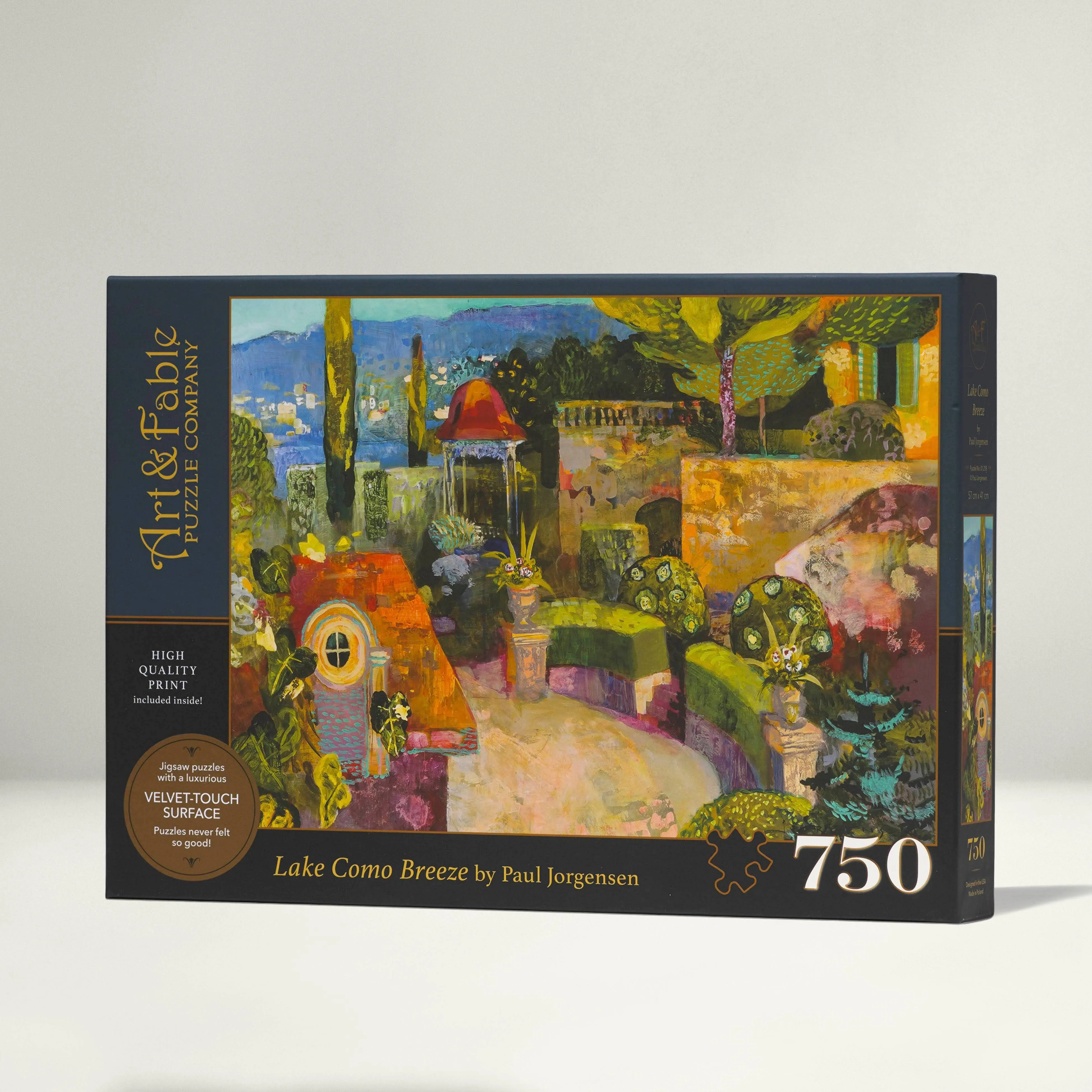 Lake Como Breeze; 750 Piece Velvet-Touch Jigsaw Puzzle