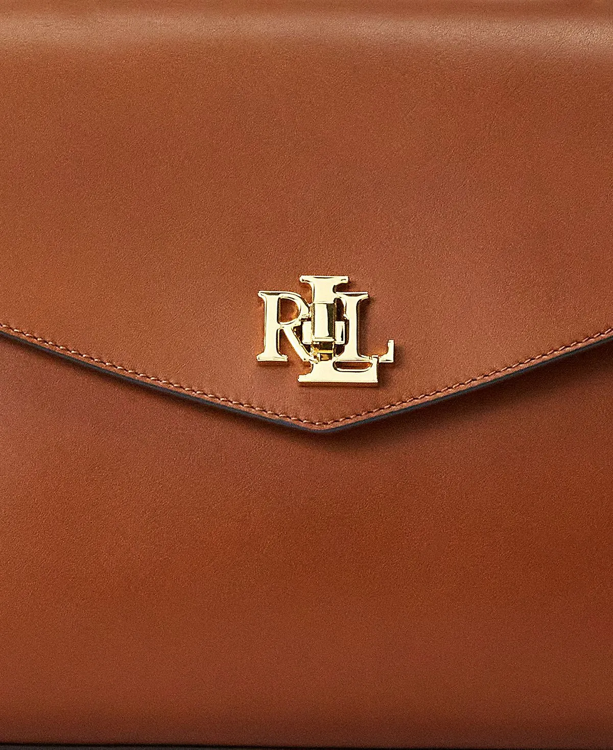 Lauren Ralph Lauren Small Leather Top Handle Satchel