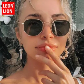 LeonLion 2019 Metal Classic Vintage Women Sunglasses Luxury Brand Design Glasses Female Driving Eyewear Oculos De Sol Masculino