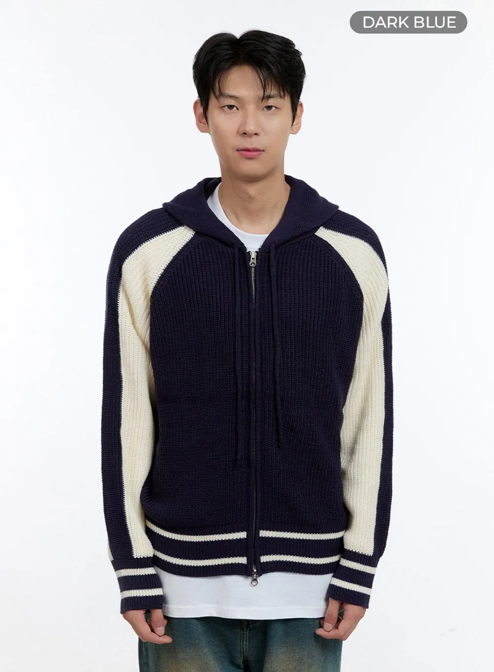 Men's Cozy Knit Hoodie Jacket IG427