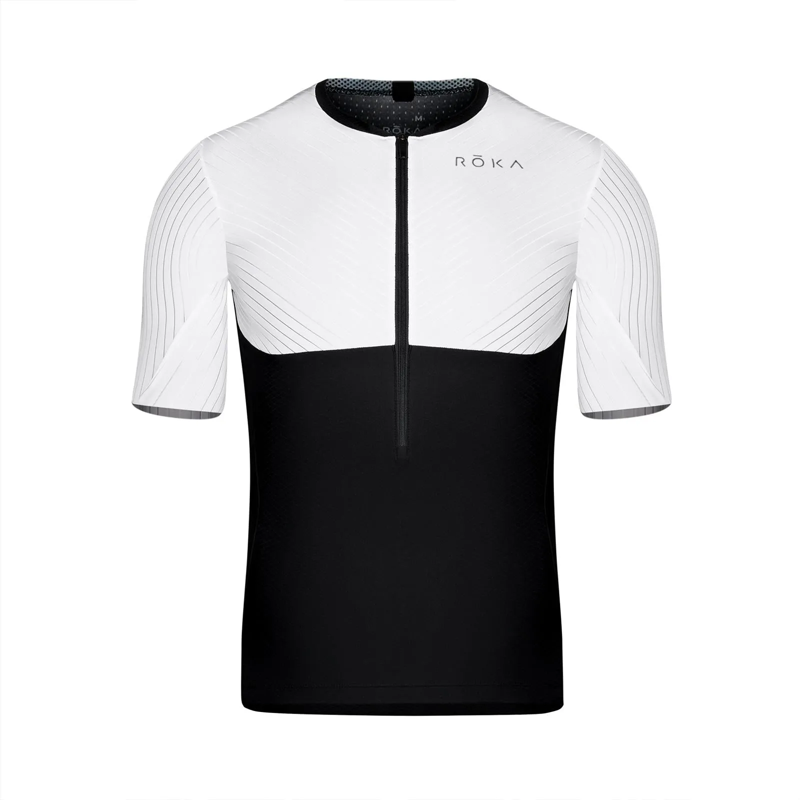 Men's Gen II Elite Aero Short Sleeve Tri Top - White/Black