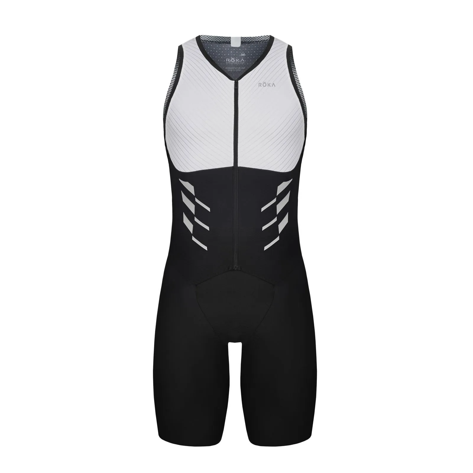 Men's Gen II Elite Aero Sleeveless Tri Suit - White/Black