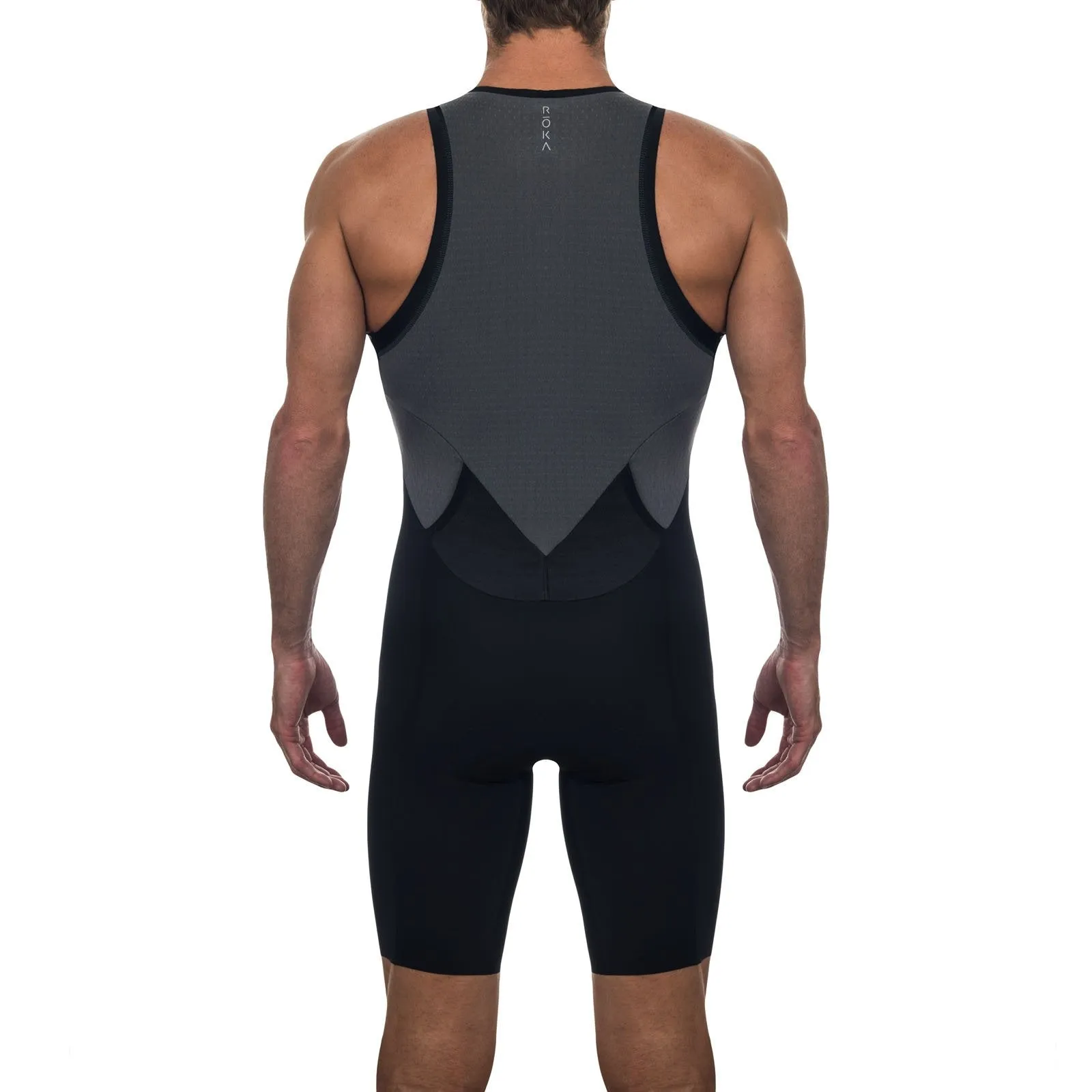 Men's Gen II Elite Aero Sleeveless Tri Suit - White/Black