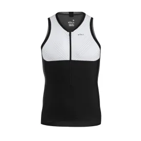 Men's Gen II Elite Aero Sleeveless Tri Top - White/Black