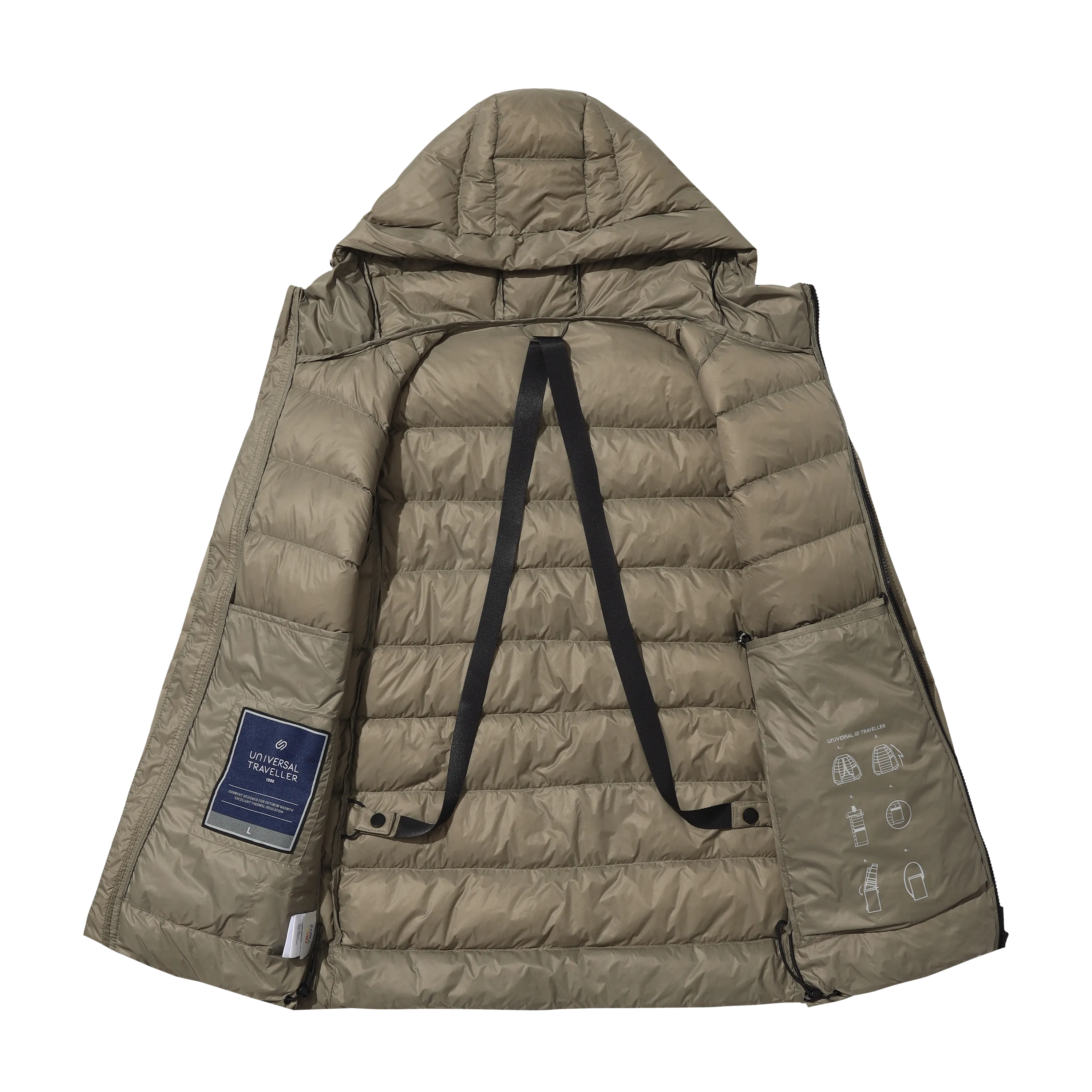 Men's Warm and Packable Light Weight Down Jacket