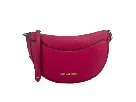 Michael Kors Dover Small Half Moon Crossbody Bag (Electric Pink)