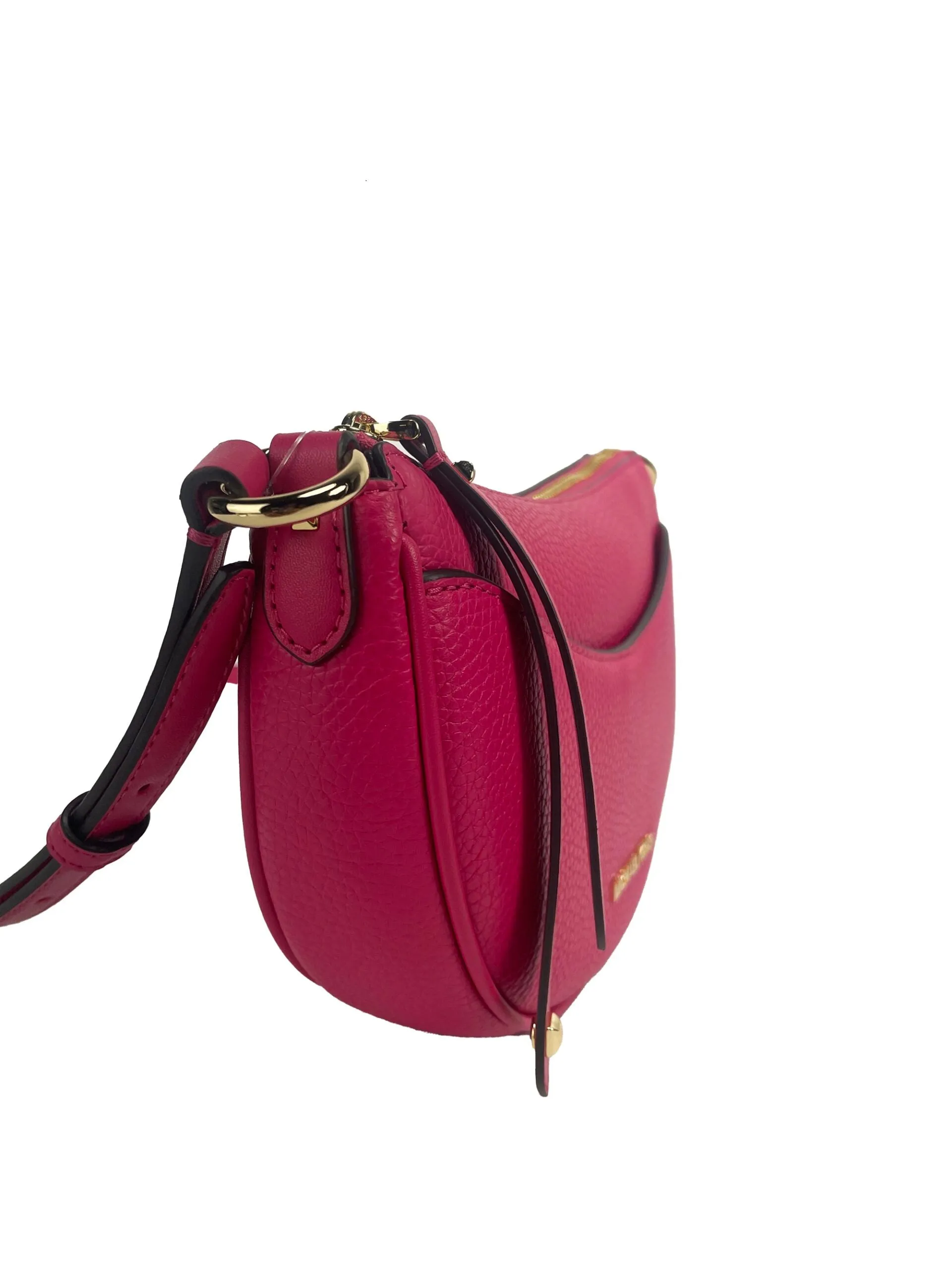 Michael Kors Dover Small Half Moon Crossbody Bag (Electric Pink)