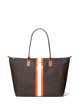 Michael Kors Large Logo Stripe Tote Bag