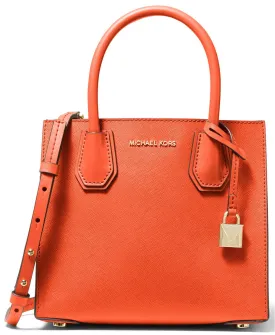 Michael Kors Women's Clementine Mercer Small Leather Messenger