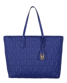 Moschino Quilted Logo Tote Bag