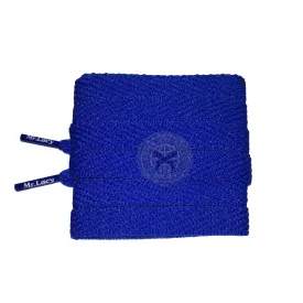 Mr Lacy Flatties Junior - Royal Blue Kids Shoelaces