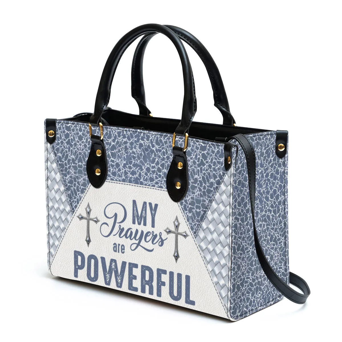 My Prayers Are Powerful Gorgeous Leather Handbag - Religious Gifts For Women - Women Pu Leather Bag