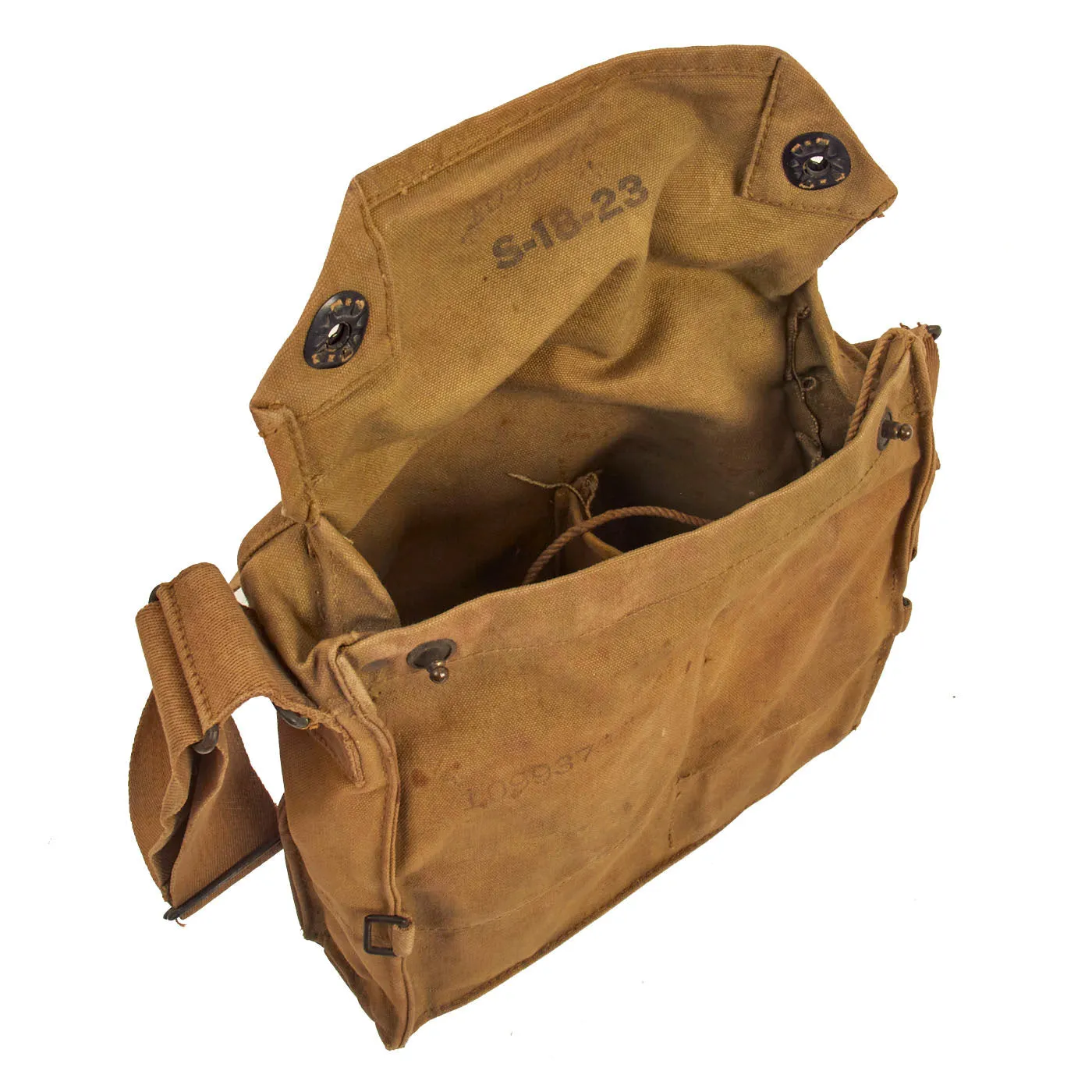 Original U.S. WWI 307th Infantry Regt. 77th Infantry Div. Named Grouping - M1917 Doughboy Helmet & SBR Gas Mask in Bag