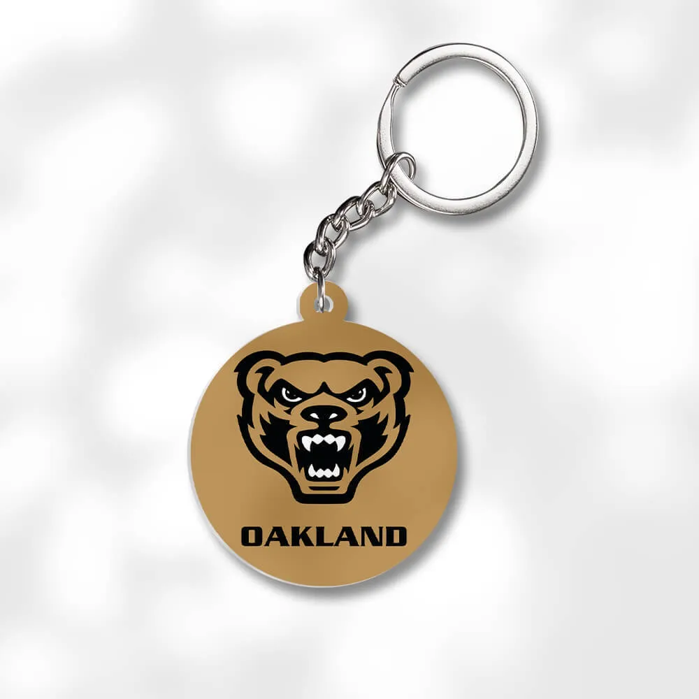 Pack 3 Oakland University Keychains