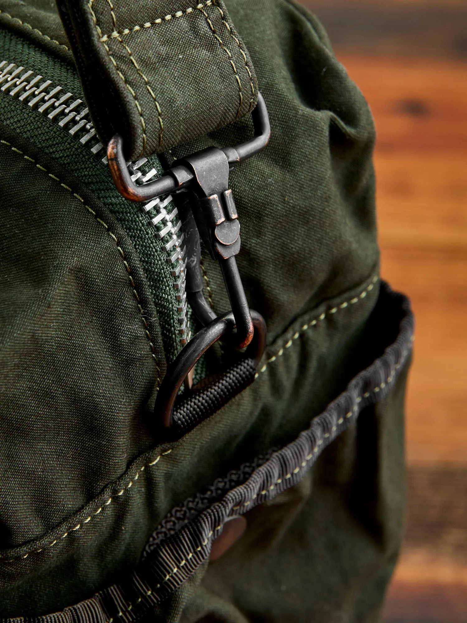 "Crag" 2-Way Boston Bag (S) in Khaki