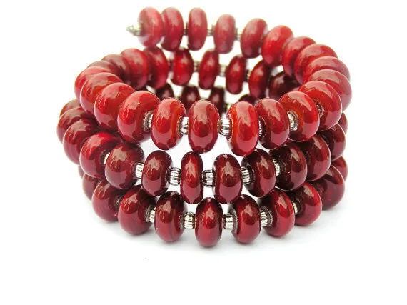 Red Wrap Bracelet