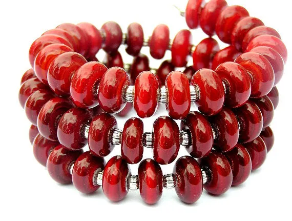 Red Wrap Bracelet