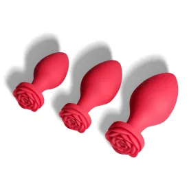 Rose Anal Plug Set - Rose Sex Toy for Men & Women - Multicolor