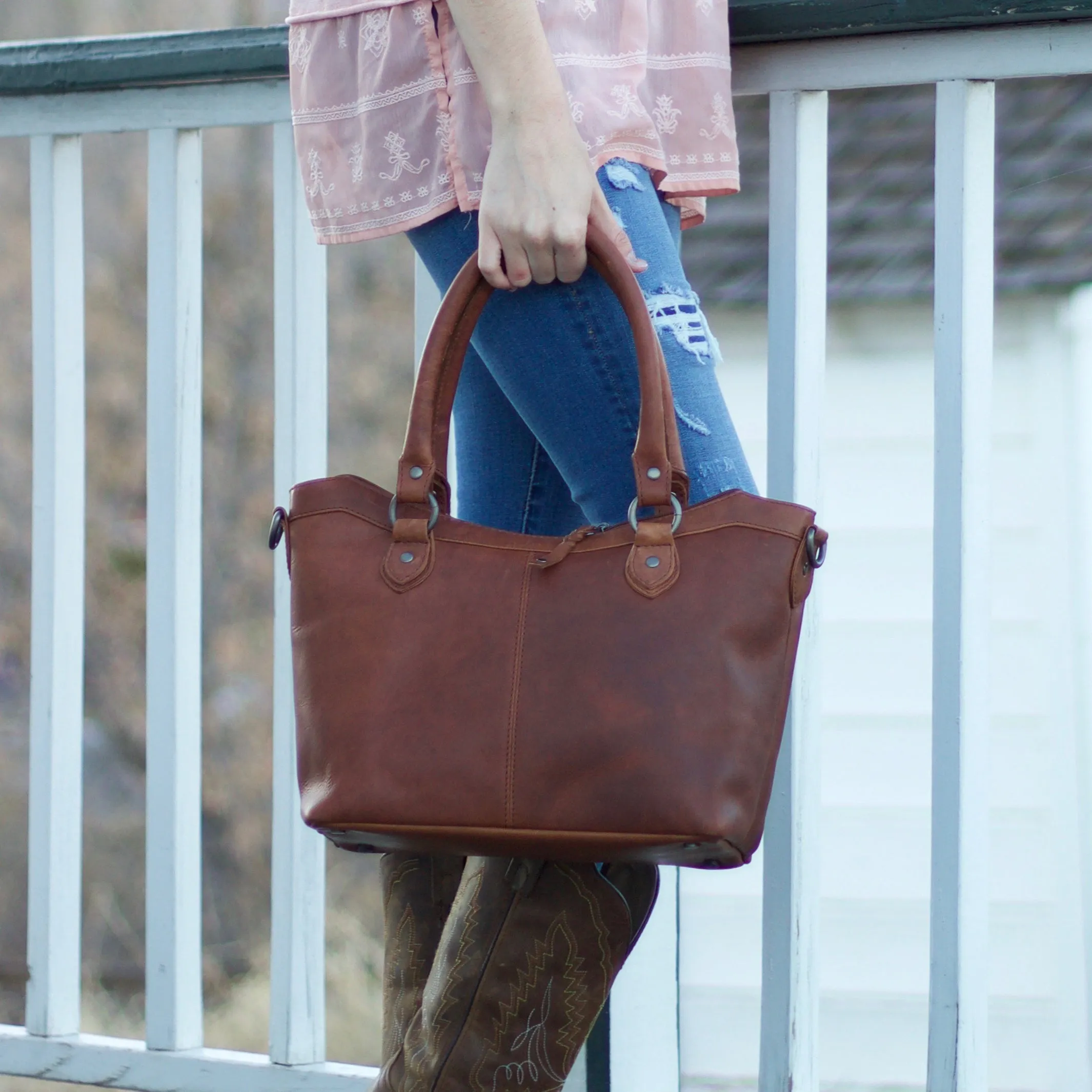 Sadie | Concealed Carry Leather Crossbody or Shoulder Bag