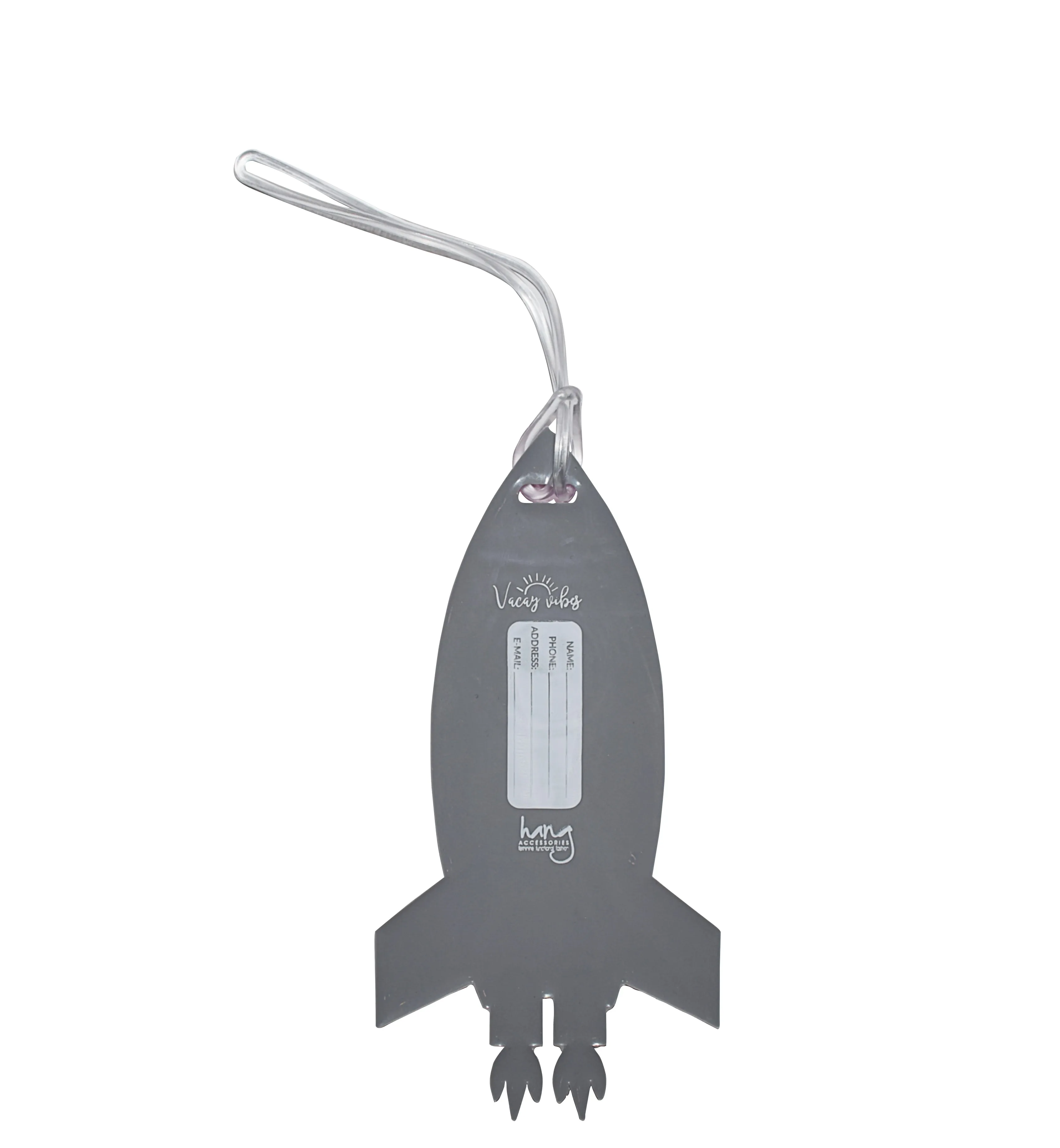 Silicone Luggage Tag Need More Space Rocket