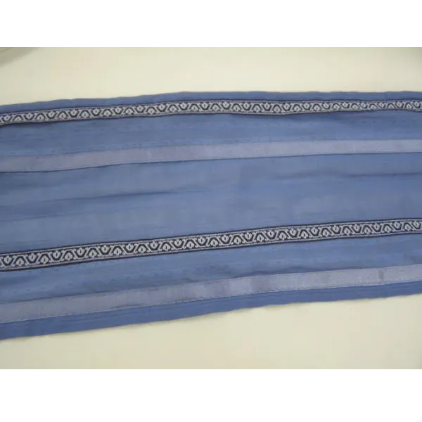 Slate Blue Patterned Tallit, Bar Mitvzah Tallit, Men's Tallit