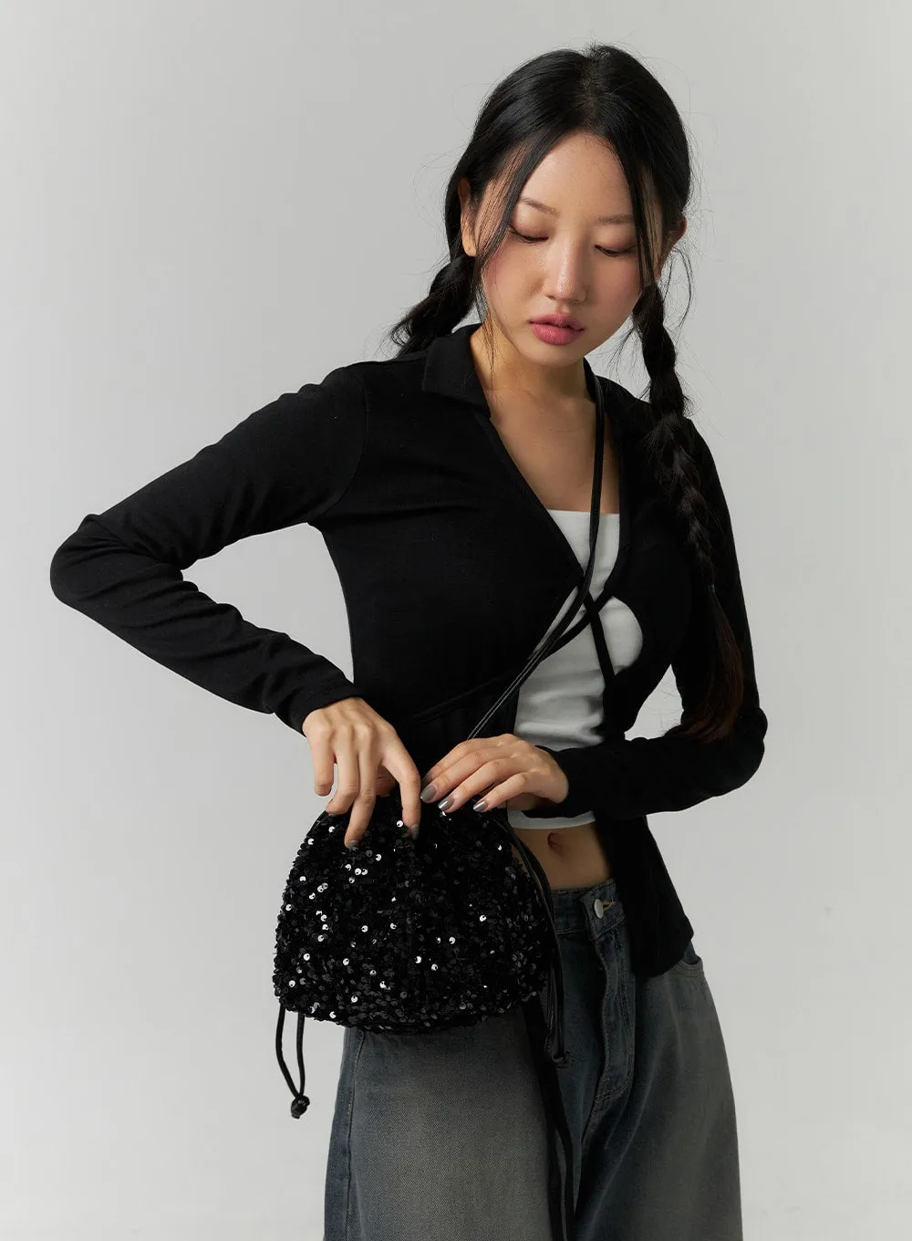 Sparkly Two Way Tote Bag CN324