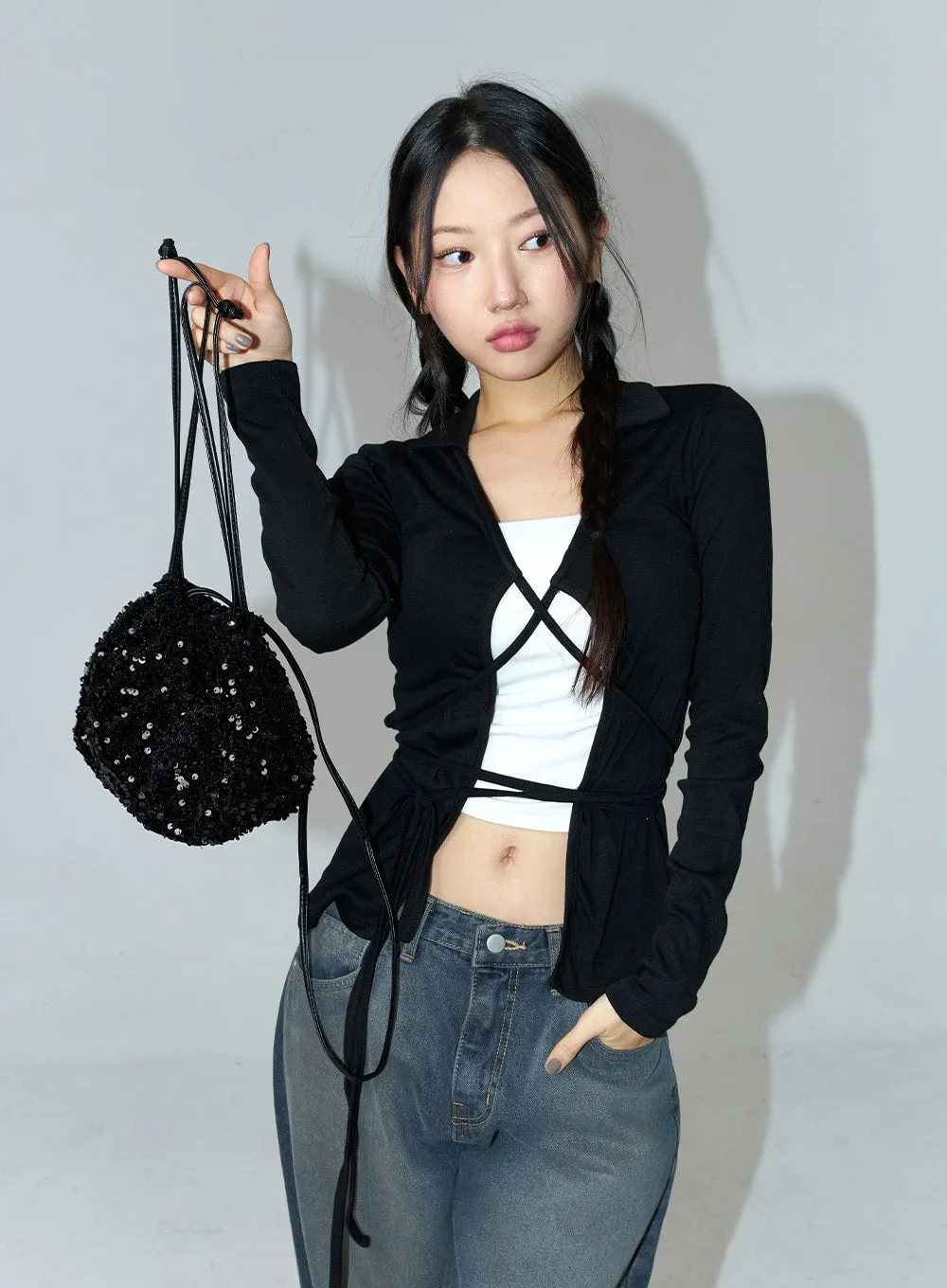 Sparkly Two Way Tote Bag CN324