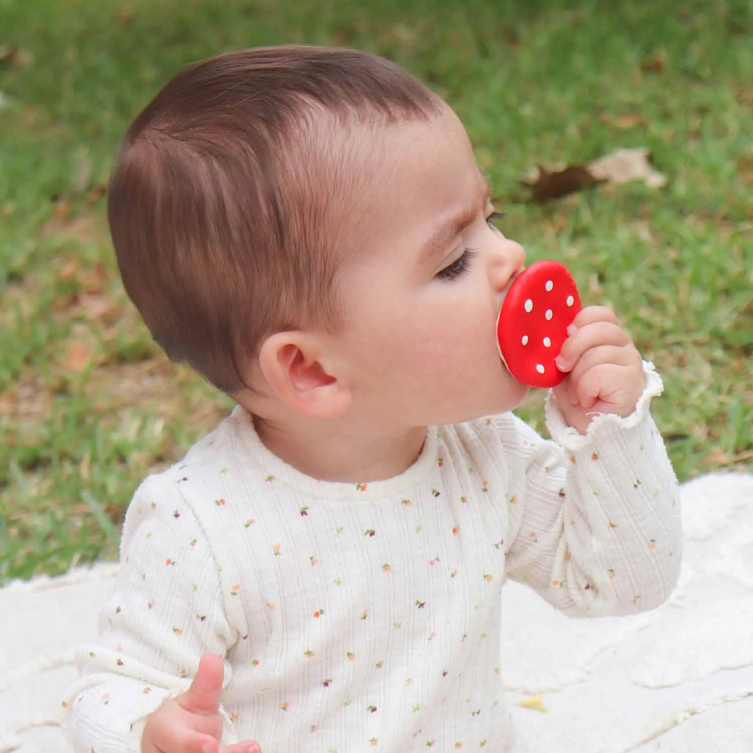 Spotty the Mushroom Mini Baby Teether