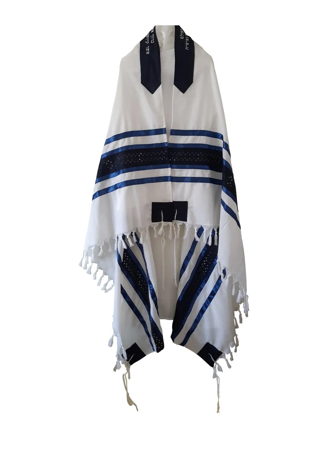 Star of David Wool Tallit, Bar Mitzvah Tallit Set, Jewish Prayer Shawl, Wedding Tallit, Hebrew Prayer Shawl