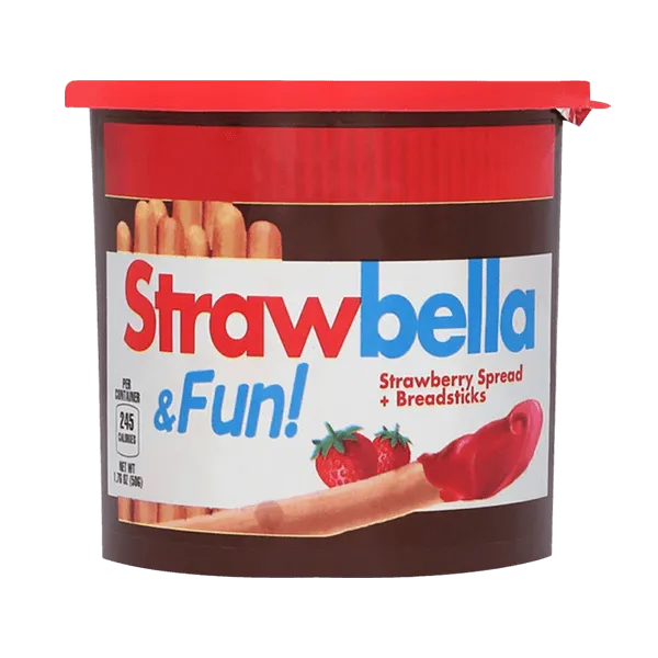 Strawbella And Fun Strawberry Spread And Breadsticks 50g