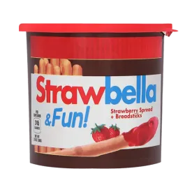 Strawbella And Fun Strawberry Spread And Breadsticks 50g