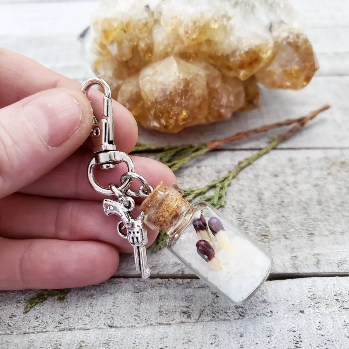 Supernatural salt & burn bag charm