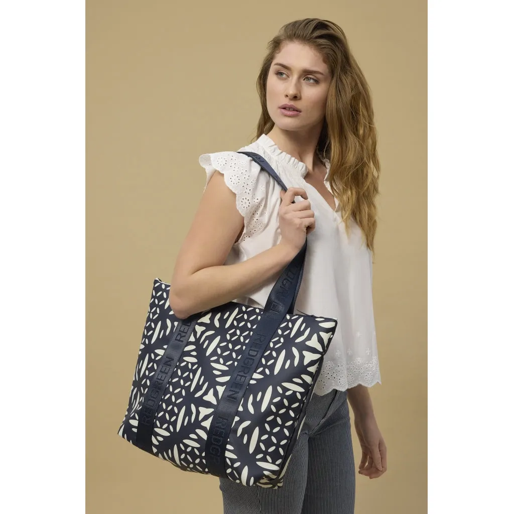 Tech Bag - Dark Navy Pattern