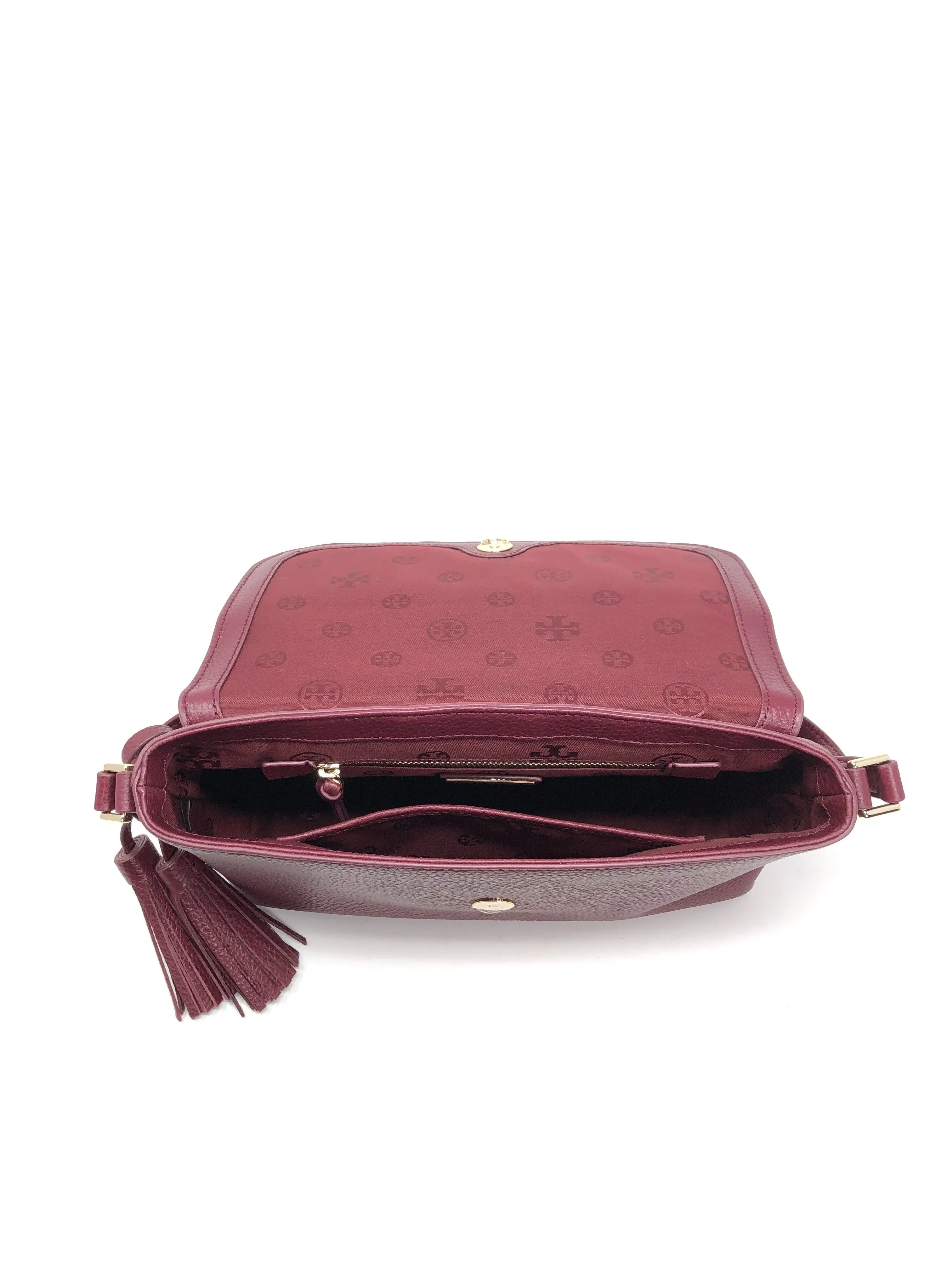 Tory Burch Imperial Garnet Thea Messenger