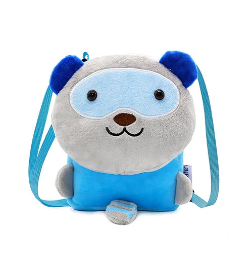 Totsafe Plush Bag Collection: Raccoon Crossbody Bag