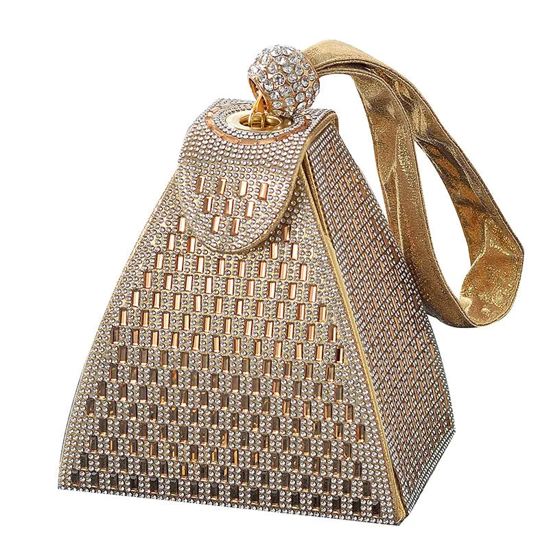 Triangle Handbag Diamond Handbag Banquet Bag Cheongsam Dress Bag Handbag