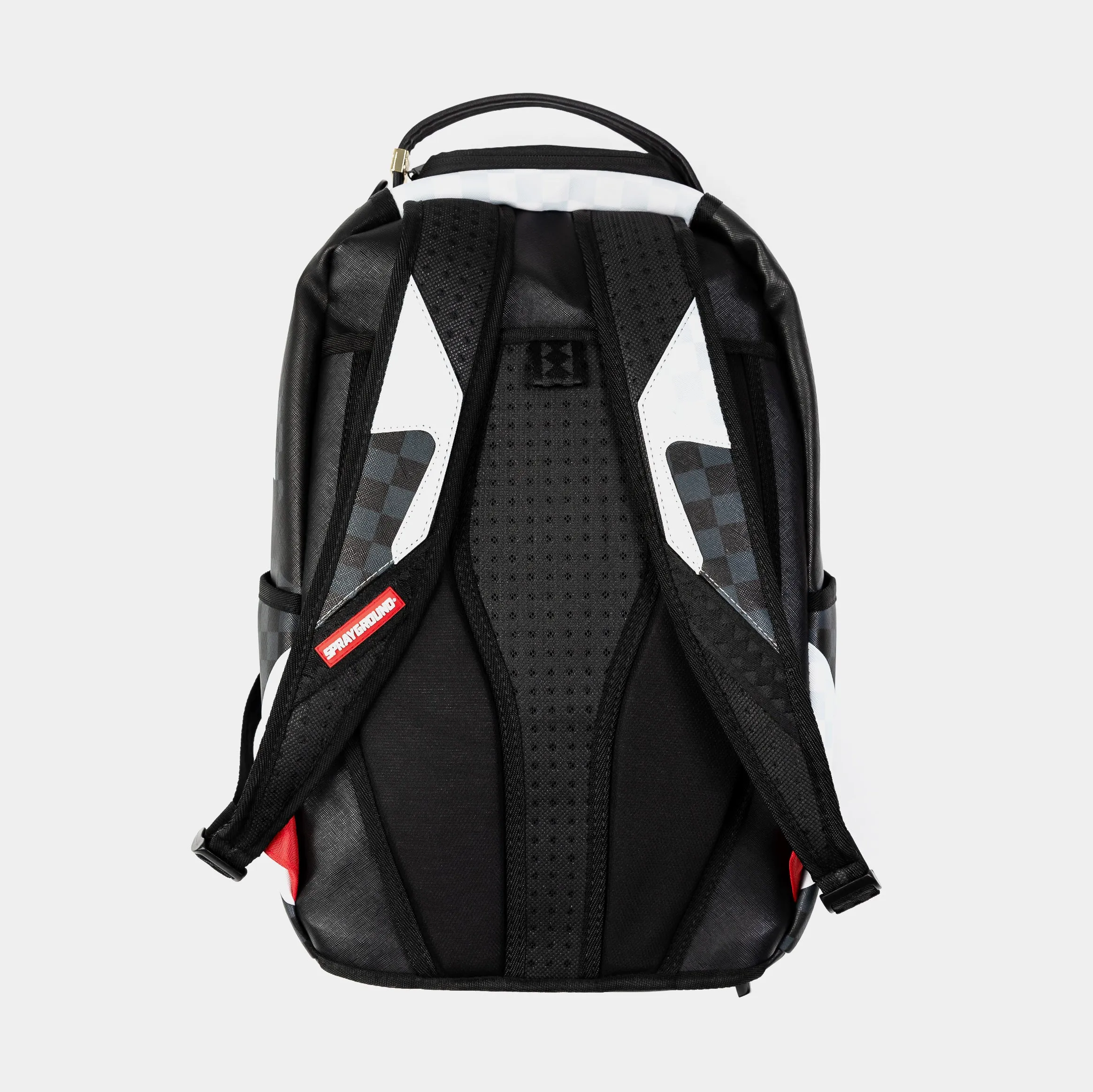 Triple Decker Heir To The Throne Mens Backpack (Black/White)