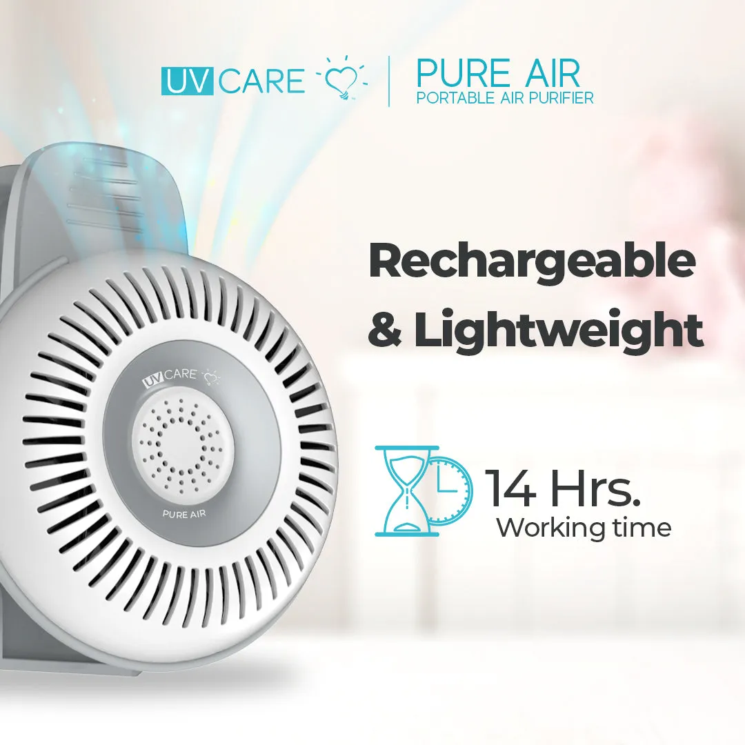 UV Care Pure Air Portable Air Purifier (White & Gray)