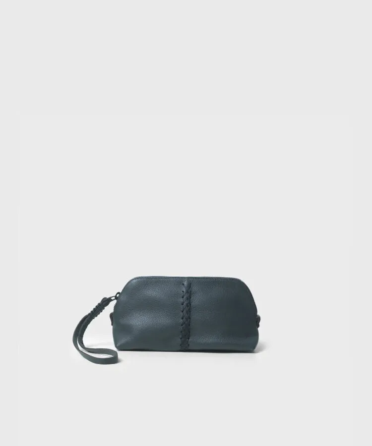 Vanity Case Grained Leather Charcoal