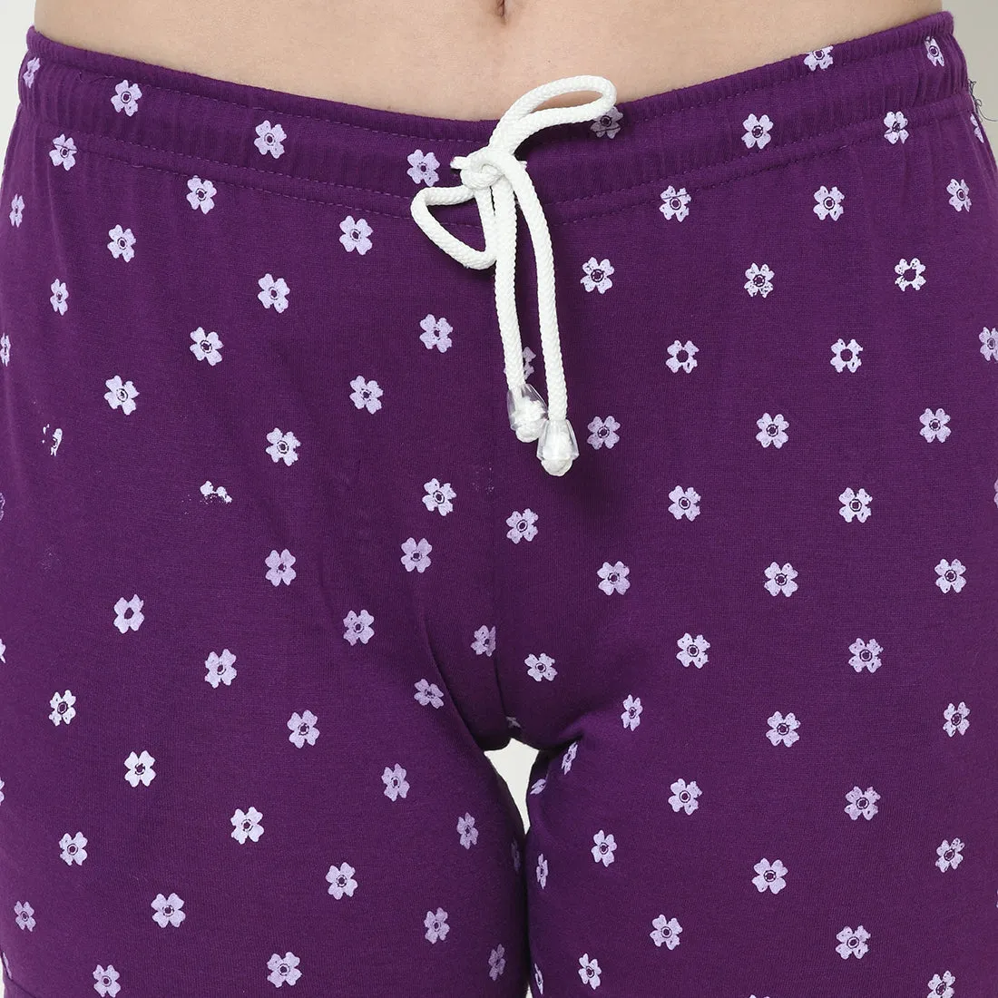 Vimal Jonney Purple Color Shorts For Women