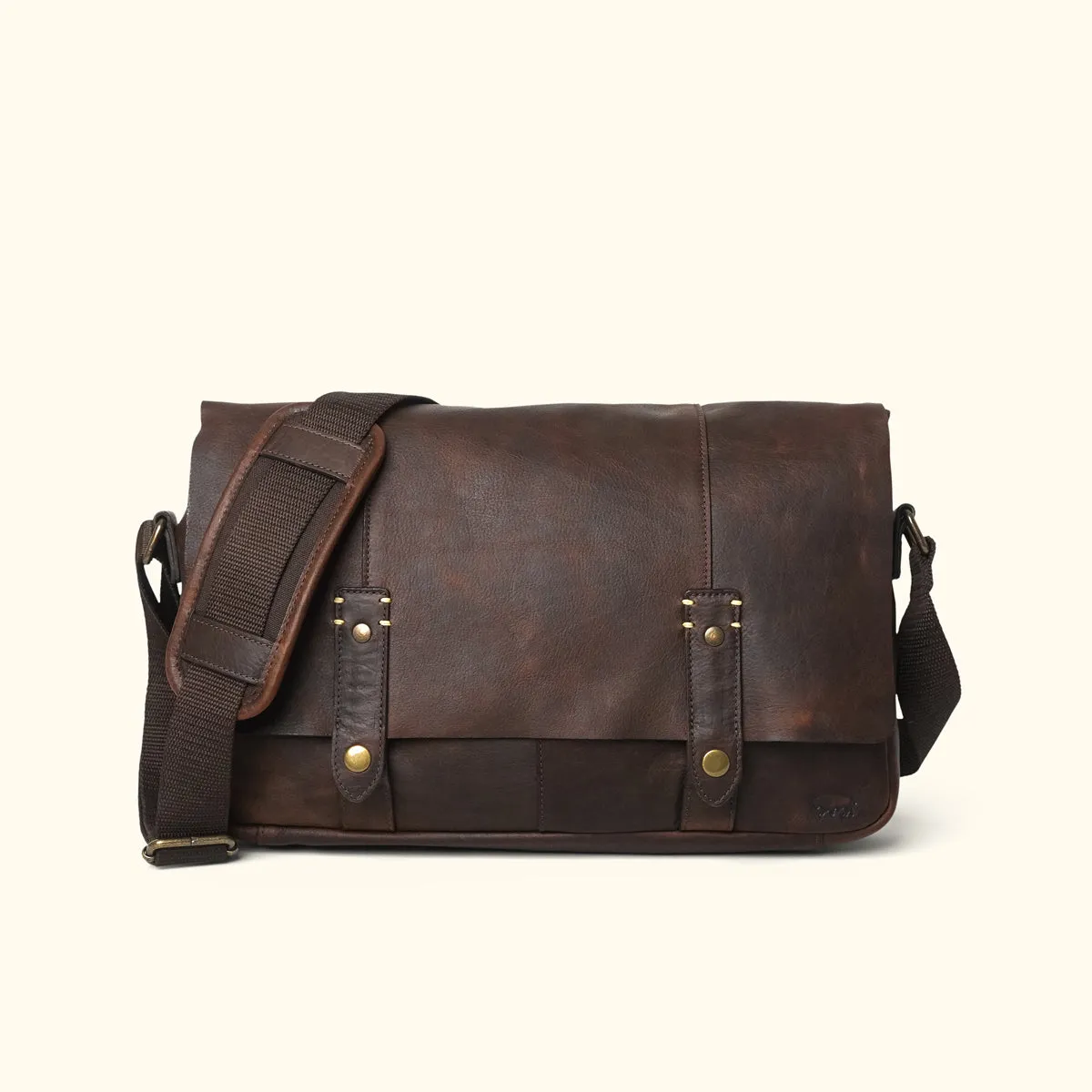 Walker Leather Messenger Bag | Vintage Oak