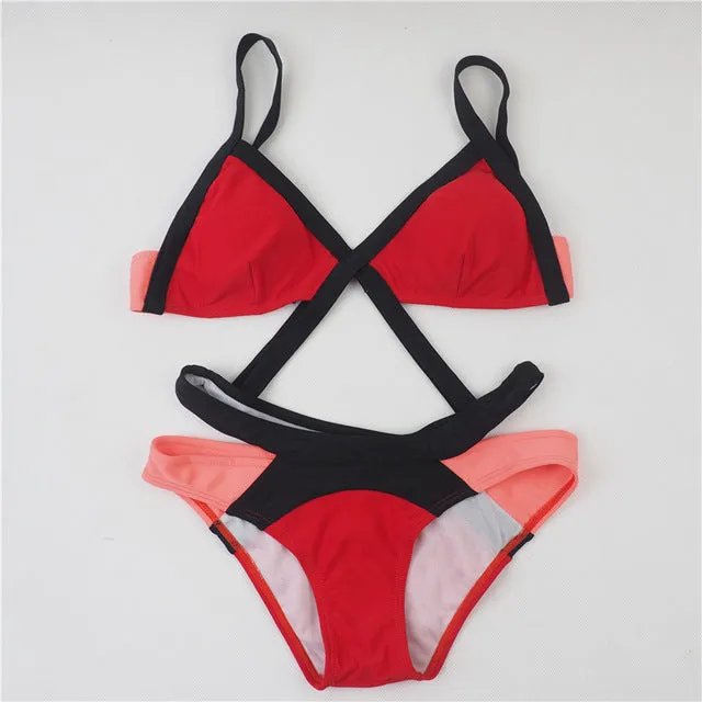 Women Swimwear Push up Swimsuit Red White Black hot sale bikini cheap bandage swimsuit biquini biquinis feminino 2017 Bikinis