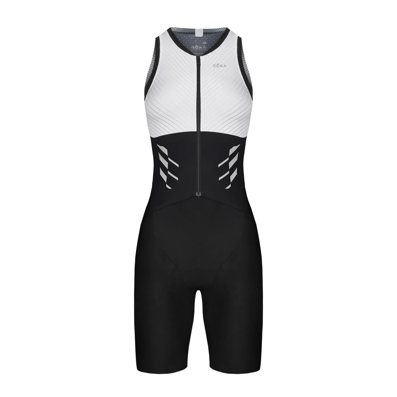 Women's Gen II Elite Aero Sleeveless Tri Suit - White/Black