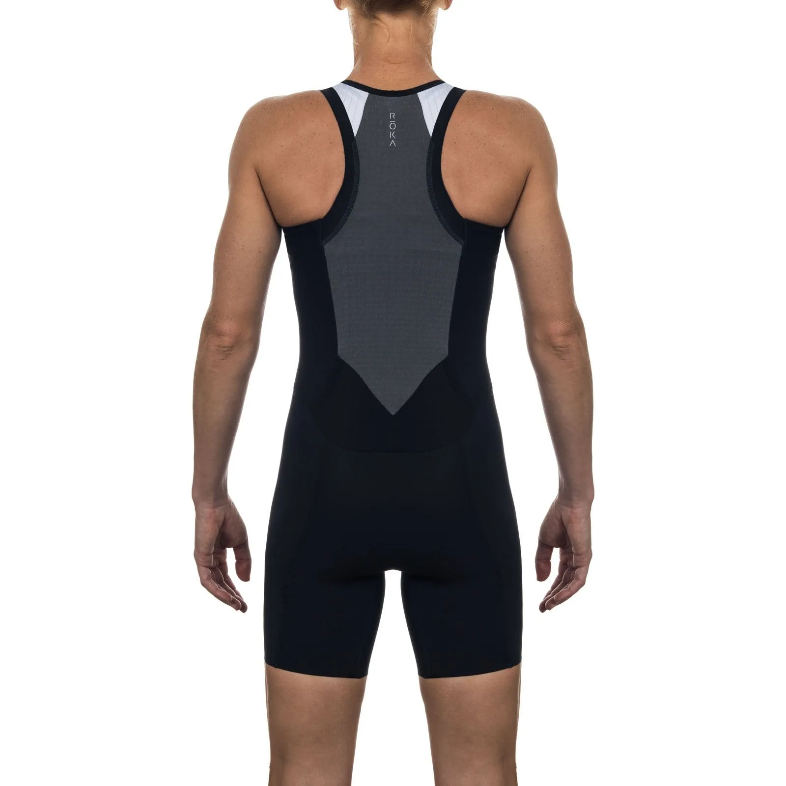 Women's Gen II Elite Aero Sleeveless Tri Suit - White/Black