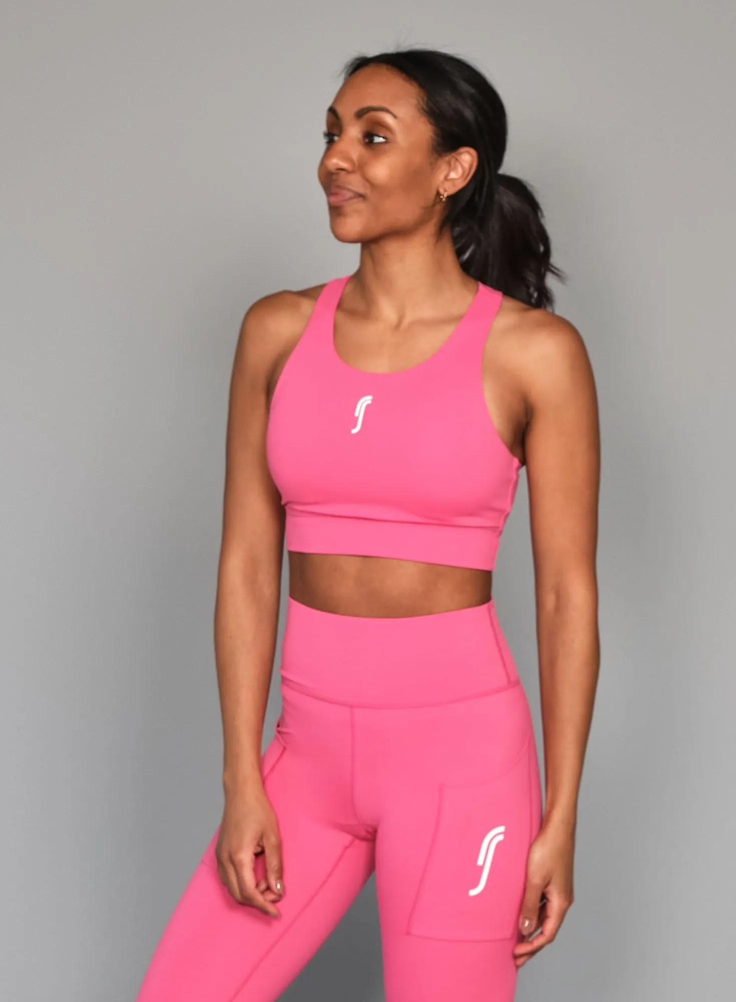 Women's Stretch Tech Sports Bra Logo