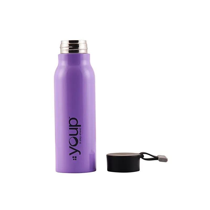 Youp Thermosteel Insulated Purple Color Water Bottle SMARTY - 350 ml